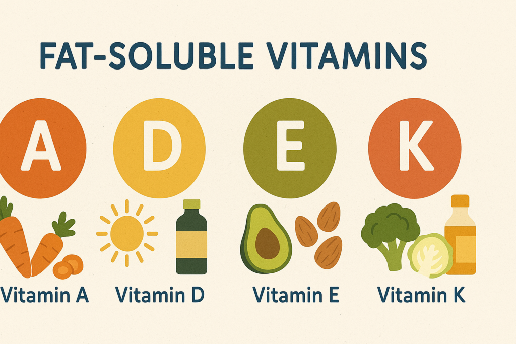 Vitamin A, D, E, K