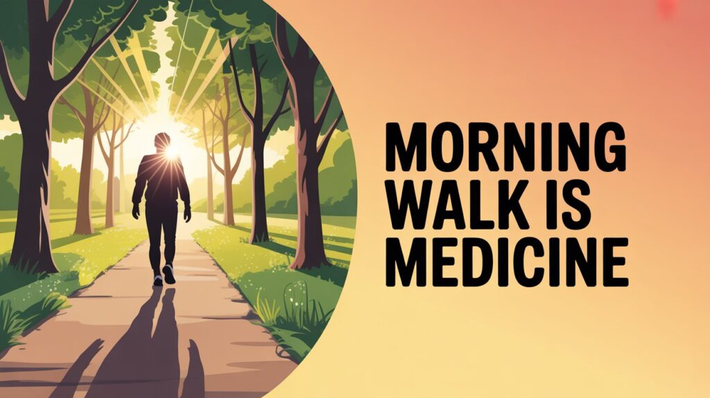 Morning walk is medicine