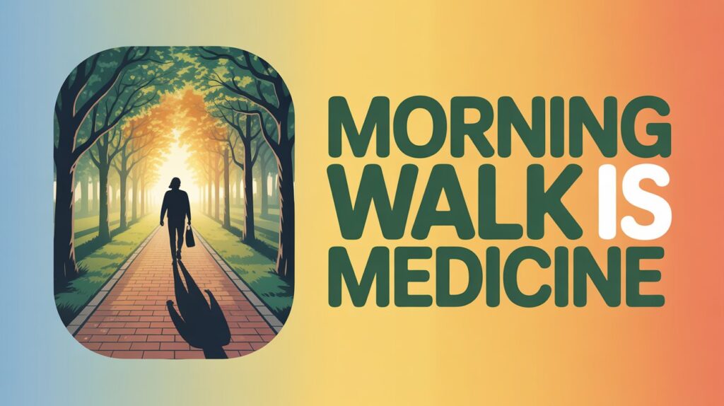Morning walk is medicine