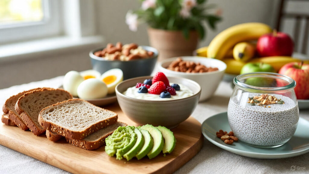 High Fiber and High Protein Breakfast