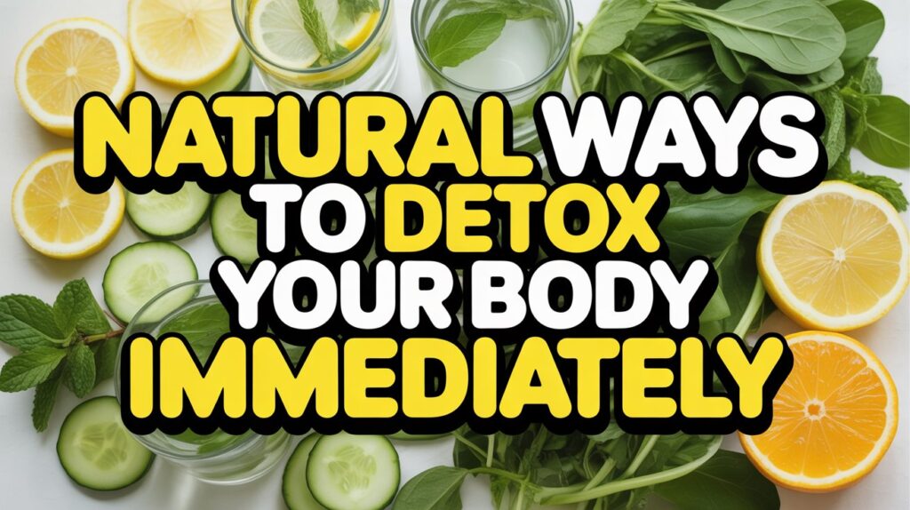 Natural ways to detox your body immediately