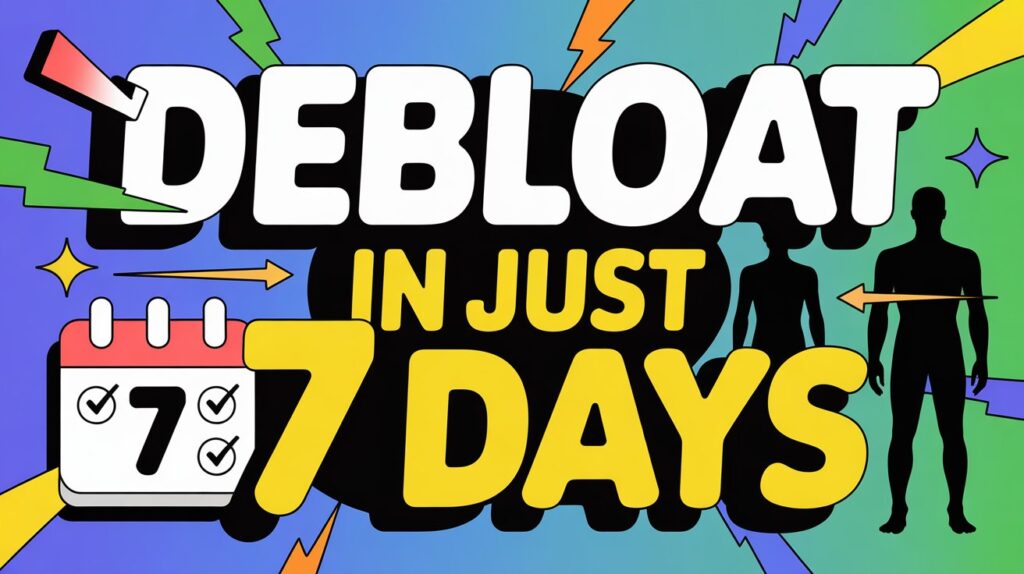 debloat in just 7 days