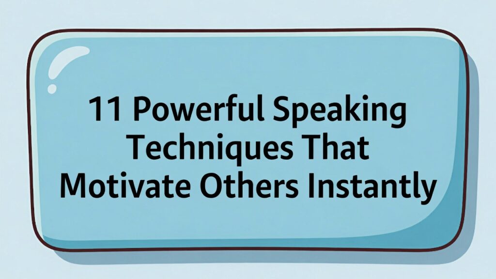 Speaking Techniques