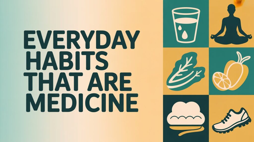 Everyday habits that are medicine