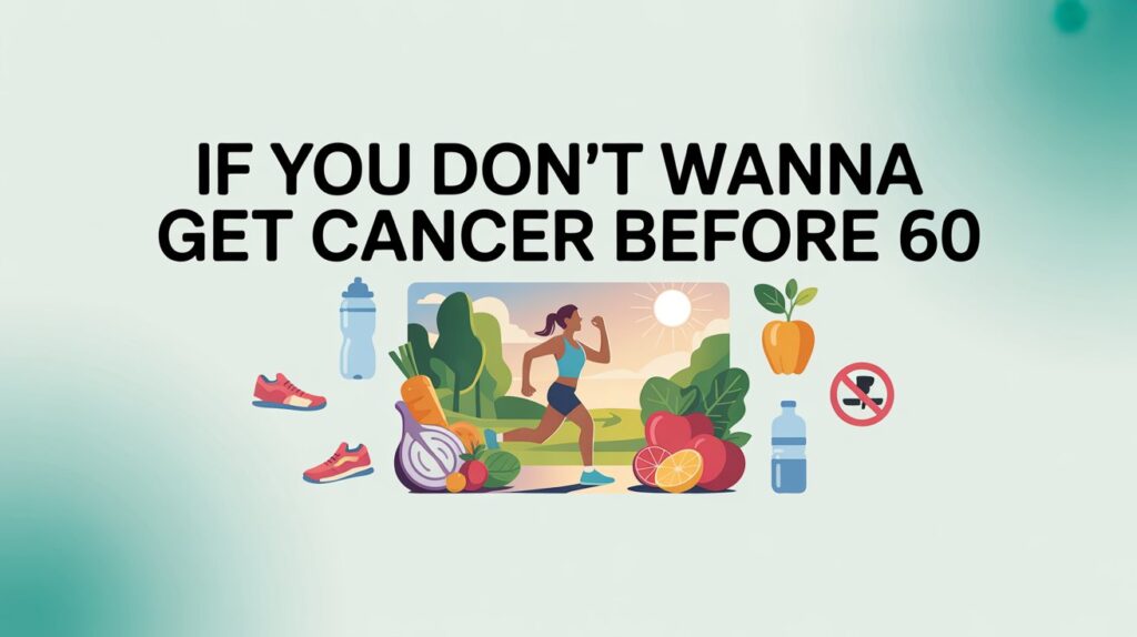 If you don't wanna get cancer before 60