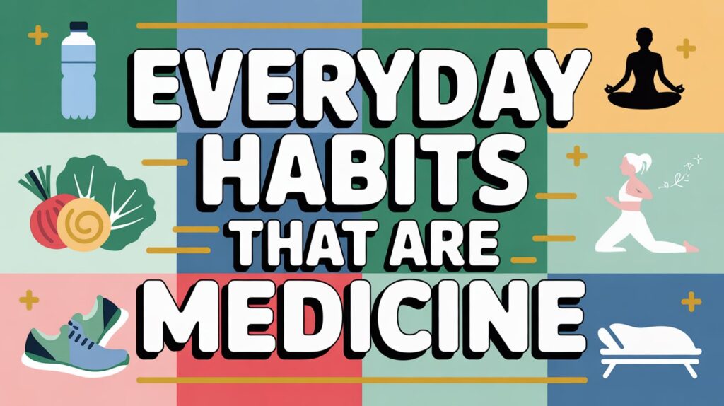 Everyday habits that are medicine