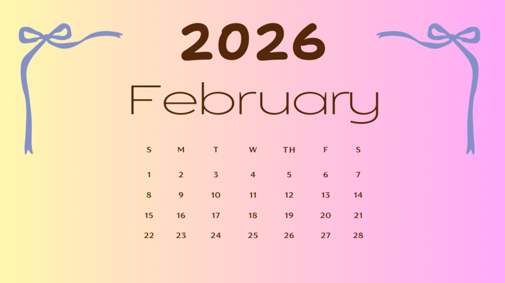 February 2026 calendar