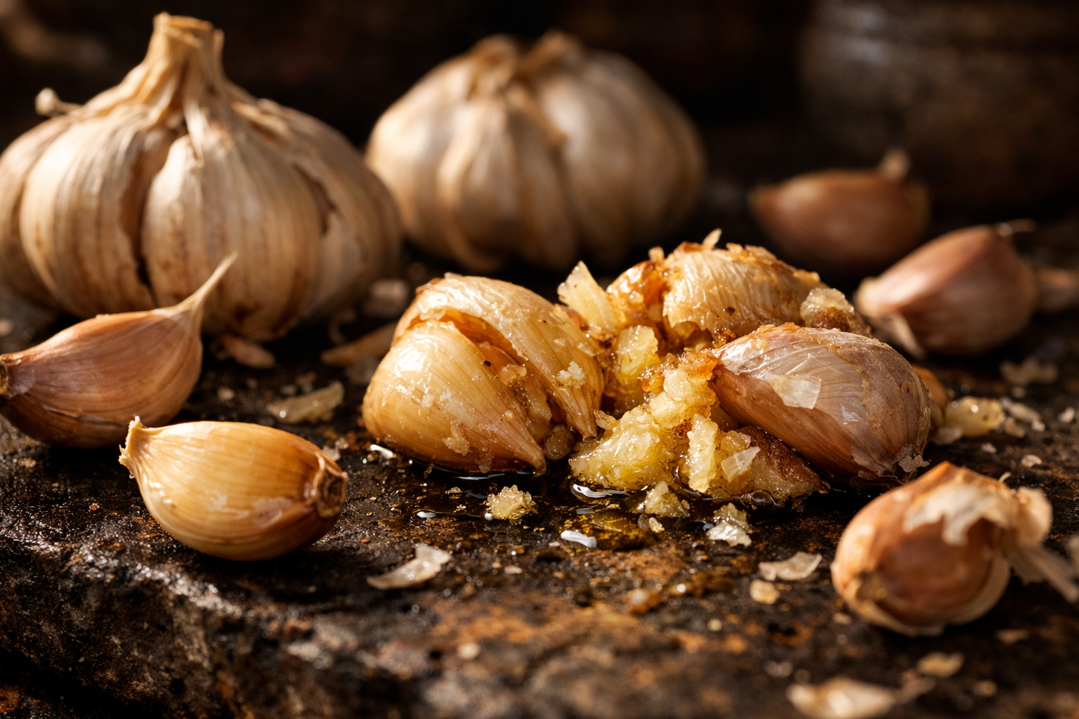 Mix garlic and cloves